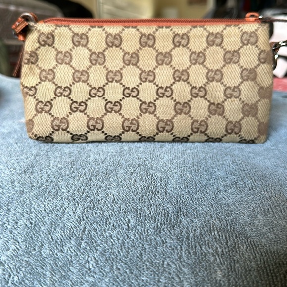 Gucci Brown Monogram Pouch - Picture 1 of 3
